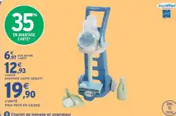Intermarché ecoiffier Chariot de ménage et aspirateur offre