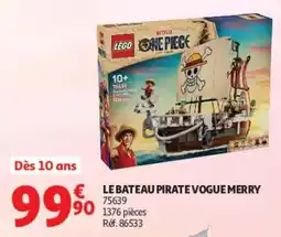 Auchan LEGO LE BATEAU PIRATE VOGUE MERRY offre
