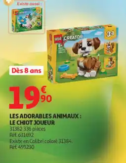 Auchan LEGO CREATOR LE CHIOT JOUEUR offre