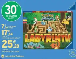 Intermarché Ravensburger Labyrinthe Pokémon offre