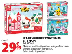 Auchan Funko Bitty Pop! Calendrier de l'Avent offre