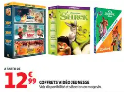 Auchan COFFRETS VIDÉO JEUNESSE offre