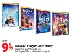 Auchan Disney GRANDS CLASSIQUES VIDÉO offre