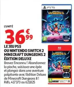 Auchan Minecraft Dungeons 2 offre