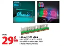 Auchan LA LAMPE LED NEON offre