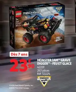 Auchan LEGO TECHNIC MONSTER JAM GRAVE DIGGER offre