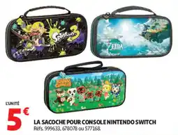 Auchan LA SACOCHES POUR CONSOLE NINTENDO SWITCH offre