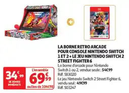 Auchan Retro Arcade Nintendo Switch offre