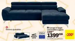 Conforama Lugano Canapé d'angle convertible offre