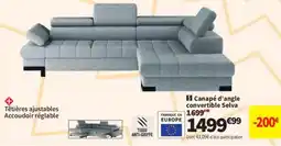 Conforama Selva Canapé d'angle convertible offre