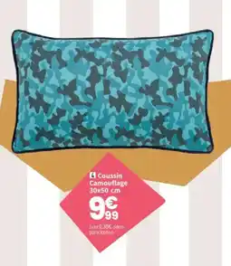 Conforama Coussin camouflage offre