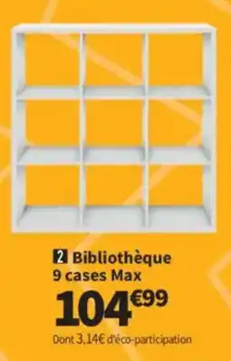 Conforama Bibliothèque 9 cases Max offre