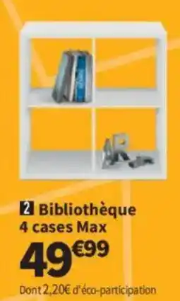 Conforama Bibliothèque 4 cases max offre