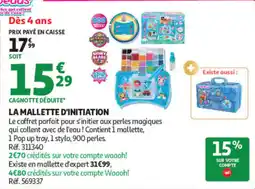 Auchan Beads La mallette d'initiation offre