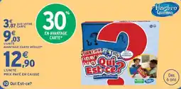 Intermarché Hasbro Gaming Qui Est-ce? offre
