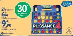Intermarché Hasbro Gaming Puissance 4 offre