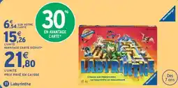 Intermarché Ravensburger Labyrinthe offre