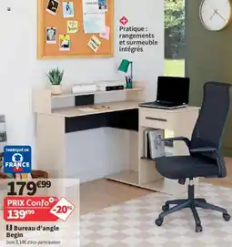 Conforama Begin Bureau d'angle offre