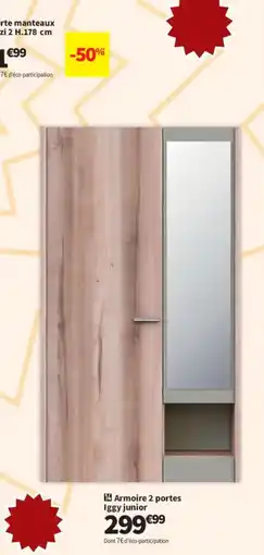 Conforama Iggy junior Armoire 2 portes offre