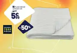 Conforama PLAID NEIGE offre