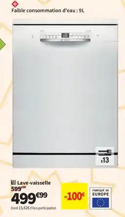 Conforama BOSCH Lave-vaisselle offre