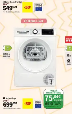Conforama BOSCH Sèche-linge offre