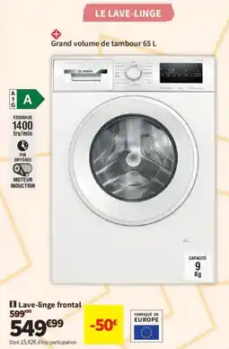 Conforama Bosch lave-linge frontal offre