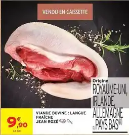 Intermarché Jean rosé - viande bovine:langue fraîche offre