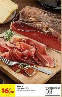 Intermarché Galbani - speck offre