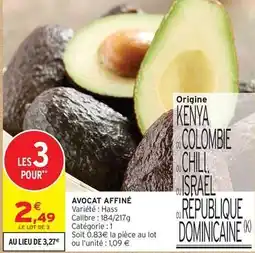 Intermarché Avocat affiné offre