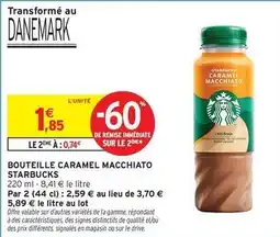 Intermarché Starbucks - bouteille caramel macchiato offre