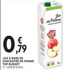 Intermarché U - jus à base de concentré de pomme offre