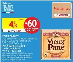 Intermarché Moulinex - fromage au lait de vache pasteurisé offre