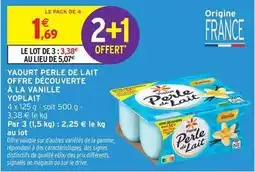Intermarché Yoplait - yaourt perle de lait offre découverte a la vanille offre