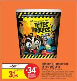 Intermarché Mix - bonbons horror offre