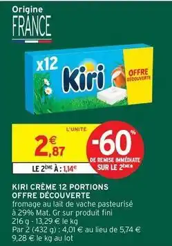 Intermarché Kiri - crème offre