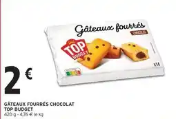 Intermarché Top budget - gâteaux fourrés chocolat offre
