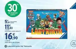 Intermarché Ravensburger - labyrinth junior pat' patrouille offre