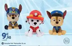 Intermarché Peluche pat' patrouille 15 cm offre