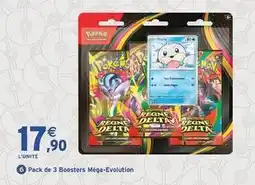 Intermarché Pokemon - pack de 3 boosters méga-evolution offre