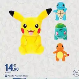 Intermarché Peluche pokémon 20 cm offre
