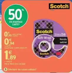 Intermarché Scotch - dévidoir de ruban adhésif offre