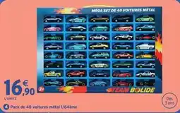 Intermarché Pack de 40 voitures métal 1/64ème offre