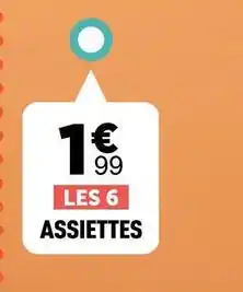 Zoé Confetti Assiettes offre