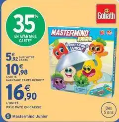 Intermarché Goliath - mastermind junior offre