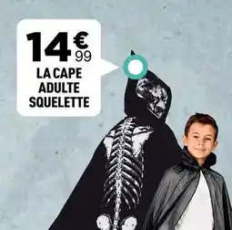 Zoé Confetti La cape adulte squelette offre