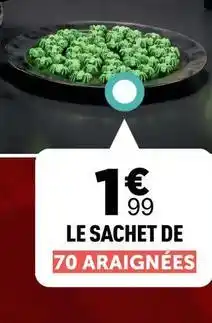 Zoé Confetti Le sachet de 70 araignees offre