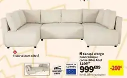 Conforama Abel - canape d'angle panoramique convertible ahel offre