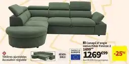Conforama Canapé d'angle convertible firenze 2 offre