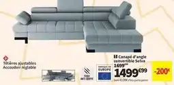 Conforama Canapé d'angle convertible selva offre
